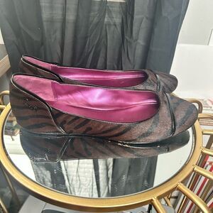 Coach Poppy Randy Calf Hair Ballet Flat